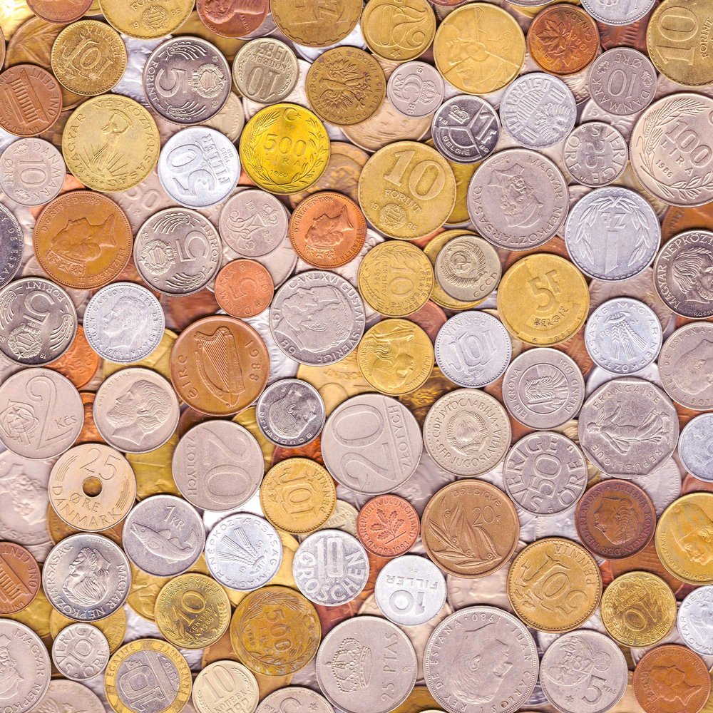 10 Old Coins Made in 80's. Different Collectible Coins from Eighties 1980-1989