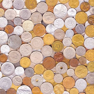 10 Old Coins Made in 60's. Different Collectible Coins from Sixties 1960-1969