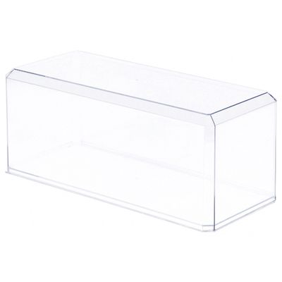 Pioneer Plastics 355C Clear Plastic Display Case for 1:18 Scale Cars, 13" W x 5.5" D x 5" H (Mailer Box), Pack of 9