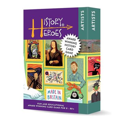 History Heroes: Artists Card Game - Trivia Game for Kids, Adults, Family, Educational Party Card Game, Greatest Artists in History