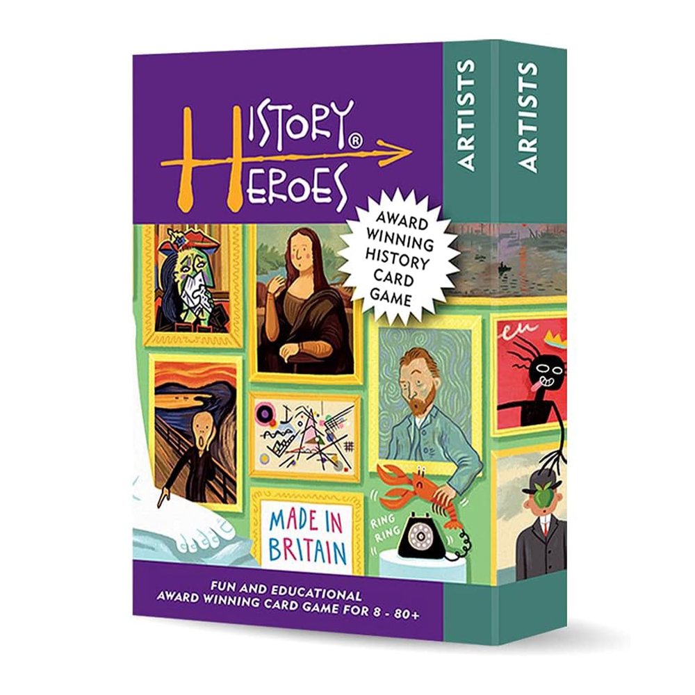 History Heroes: Artists Card Game - Trivia Game for Kids, Adults, Family, Educational Party Card Game, Greatest Artists in History