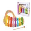 Eichhorn 100003482 Musik xylophon aus Holz Colourful Scale with 8 Tones, Including 1 Clapper and Songbook with Five Songs to Replay, 3 Parts, 30 x 15 cm, from Two Years view 1
