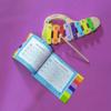 Eichhorn 100003482 Musik xylophon aus Holz Colourful Scale with 8 Tones, Including 1 Clapper and Songbook with Five Songs to Replay, 3 Parts, 30 x 15 cm, from Two Years view 2