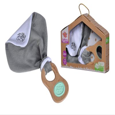 Eichhorn Baby Pure Greifling mit Schmusetuch