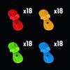Smoby - FleXtreme - Track Refill - 1.72 m Additional Car Track - 72 Flexible and Adjustable Tracks - 190904, 7600180904WEB view 2