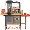 Smoby 2 in 1 Chef Corner Restaurant, Kids Role Play Pretend Kitchen and Restaurant with Lights, Sounds and 70 Accessories view 2