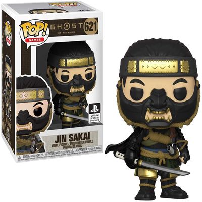 Funko 49041 POP Games: Ghost of Tsushima-Jin Sakai Collectible Toy, Multicolour, 3.75 inches