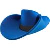 FUNSTITUTION Giant Foam Cowboy Hat - Oversized Huge Cowboy Hat - Silly, Crazy and Funny Blue Hats for Adults and Kids view 1