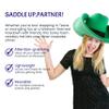 FUNSTITUTION Giant Foam Cowboy Hat - Oversized Huge Cowboy Hat - Silly, Crazy and Funny Blue Hats for Adults and Kids view 2