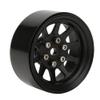 2Pcs RC Wheel Hubs, Alloy Beadlock Wheel Rims Fit for 1/10 RC Crawler Car(Black) Crawler Rims 1.9 1.9 Beadlock Wheels Bronze 1.9 Inch Beadlock view 1