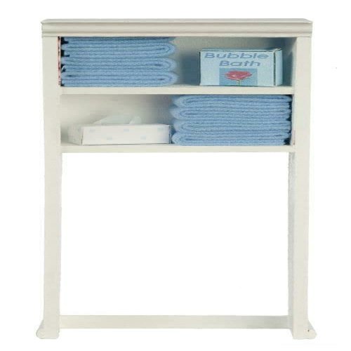 Dollhouse Over Toilet Shelf Unit Blue Towels & Accessories Bathroom Furniture