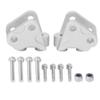 RC Shock Linkage, 2 Pieces Front Rear Lower Mount, RC Car Replacement Parts, Silver Durable Accessory for Off-Road Enthusiasts, Hobbyists, and Model Builders view 1