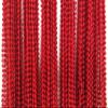 Dondor Festive Metallic Beaded Necklaces (72 Pack, RED) view 2