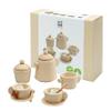 PlanToys Play Kitchen Tea Set Pretend Play Toys - Non-Toxic Wooden Tea Set for Kids and Toddlers view 1
