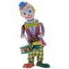 STOBOK Wind Up Tinplate Drumming Clown Toy - Retro Nostalgia Collectible Circus Tin Toys for Hallloween Decoration, Adults Collection, Home Office Decor view 1