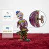 STOBOK Wind Up Tinplate Drumming Clown Toy - Retro Nostalgia Collectible Circus Tin Toys for Hallloween Decoration, Adults Collection, Home Office Decor view 4