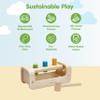 PlanToys Pounding Bench Wooden Hammer Toy for Kids Ages 3+ | Montessori Fine Motor & Hand-Eye Coordination Activity for Focus & Strength | Eco-Friendly Educational Toy view 3