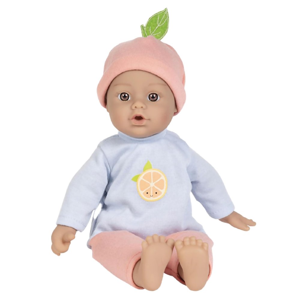 Adora Amazon Exclusive Sweet Babies Collection, 11 Soft and Cuddly Baby Doll Machine Washable, Birthday Gift For Ages 1+ - Baby Grapefruit