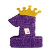 APINATA4U Number One Pinata 1st Birthday Purple Color First Birthday Gold Crown Princess Party Supplies Decorations view 1