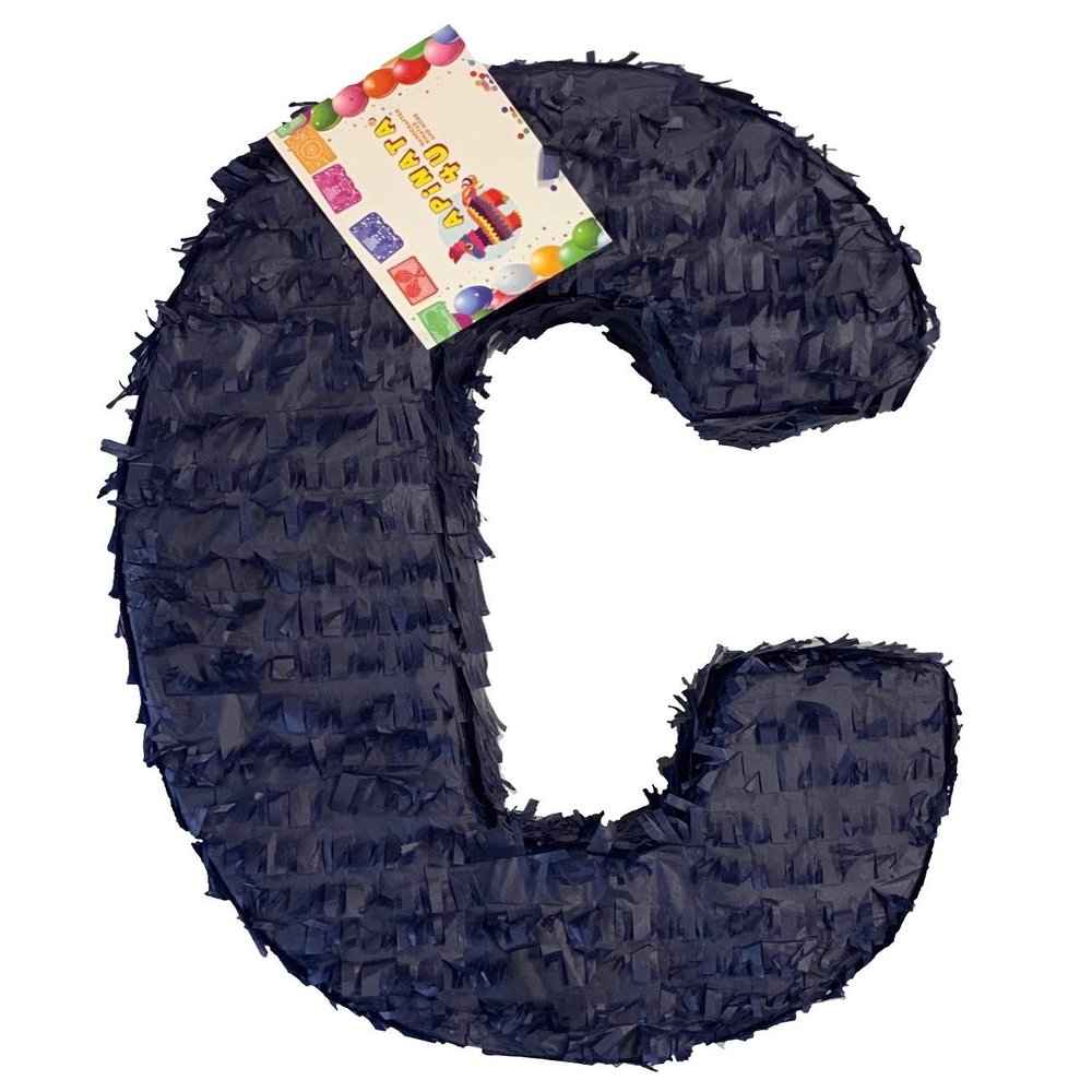 APINATA4U Large Letter C Pinata Blue Color 20"