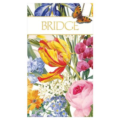 Caspari Redoute Floral Bridge Score Pad - Five Pads