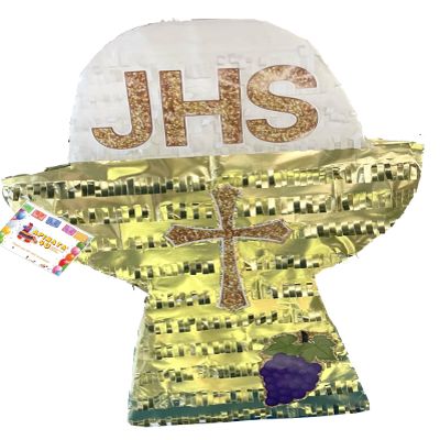 APINATA4U Gold Chalice Pinata 20" Tall Baptism Religious Theme Easter Party First Communion