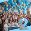 APINATA4U Number Two Pinata with Chip Cookies Accents, Bright Blue Color Milk and Cookies Themed Party Supplies, Second Birthday Party Decorations, Second Cookie Party Favor, 20 X 16 X 4 Inches view 3