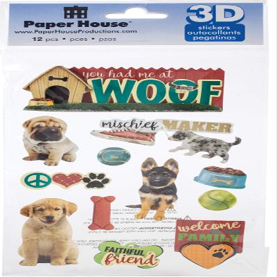 3D Stickers WOOF