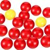 Gejoy 84 Pieces Game Replacement Balls 4 Sets Game Replacement Marbles Compatible with Hungry Hungry Hippos, 76 Red and 8 Yellow Balls view 2