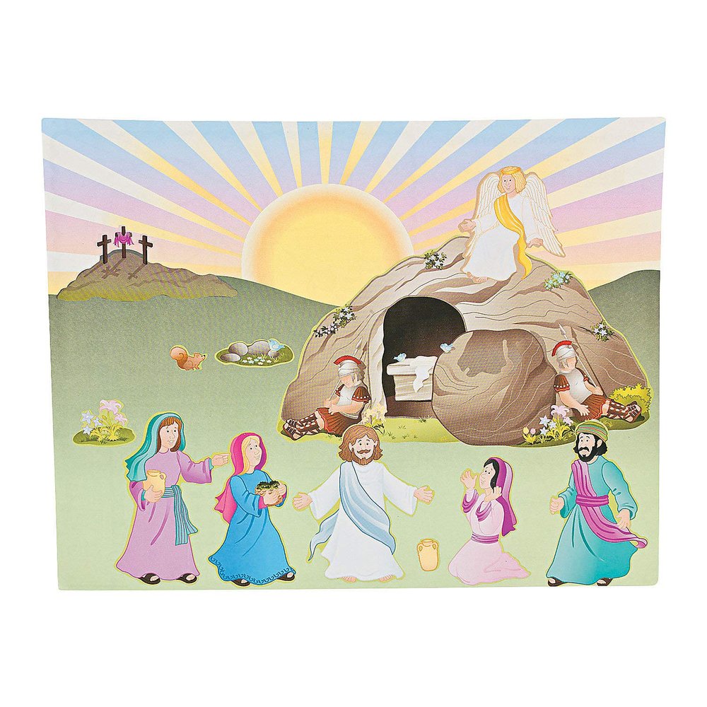 Fun Express Bulk He Lives Resurrection Mas (48 Pack) Religious Easter Decor