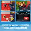 Jay Franco Kids Nap Mat with Embedded Pillow & Blanket  Soft 46"x20" Microfiber Sleeping Bag with Name Tag & Handle for School, Travel, Sleepover, Blue - Black Panther view 3