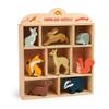 Tender Leaf Toys Woodland Animals  8 Wooden Forest Animals with a Display Shelf -Classic Toy for Pretend Play  Develops Social, Creative & Imaginative Skills  Learning Role Play  Ages 3+ Years view 1