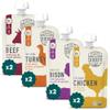Serenity Kids 6+ Months Baby Food Pouches - Nutrient-Packed Meat Puree with 5g Protein - Organic Baby Food with Ethically Sourced Meat & Veggies - Convenient On-the-Go Toddler Snacks - 3.5 Oz, 8 Pack view 1