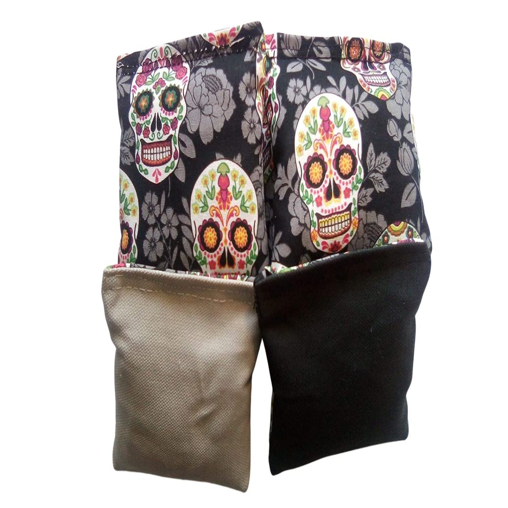 Sugar Skull Set of 8 Cornhole Bags Corn hole