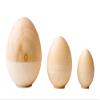 Golden Cockerel Easter Egg Blank DIY 3pc./4" Nesting Doll Matryoshka Babushka Paint Decorate Your Own Egg view 1