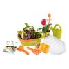 Smoby - Silence a Pousse - Mini Greenhouse - Gardening Accessories Included - Carry Handle - Ages 5 and above - 870302 Green view 1