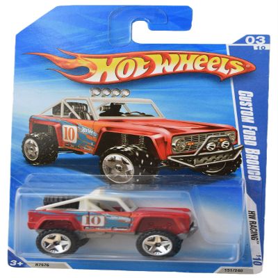 Hot Wheels 2010 Racing Series 3/10 Custom Ford Bronco 151/240, red