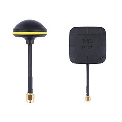 FEICHAO FPV Receiver Spare Parts 5.8G 14dBi High Gain Flat Panel & Mushroom Antenna for Goggles Receiver RC Drone Quadcopter Accessories