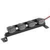Dilwe RC Roof Bulb Lights, 1:10 Scale RC Crawler Car Roof Light Bar Spotlights Accessory with 90046 SCX10 Pull Car(4LED) view 2