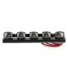 Dilwe RC Roof Bulb Lights, 1:10 Scale RC Crawler Car Roof Light Bar Spotlights Accessory with 90046 SCX10 Pull Car(5LED) view 2