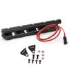 Dilwe RC Roof Bulb Lights, 1:10 Scale RC Crawler Car Roof Light Bar Spotlights Accessory with 90046 SCX10 Pull Car(5LED) view 3