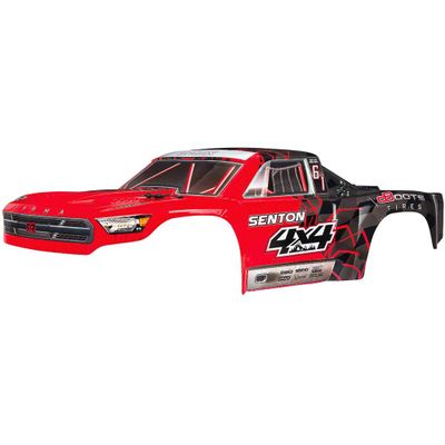 ARRMA 1/10 Painted Body with Decals, Red: SENTON 4x4 Mega, ARAC3334