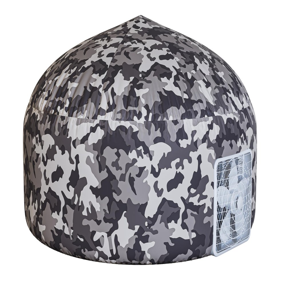 Skywin Camo Shadow Fort Air Tent for Kids (77 x 50) Builds in 30 Sec, Toddler Tents Indoor for Imaginative Play, Kids Forts Indoor Playhouse,Perfect Christmas or Birthday Gift (Fan Not Incl)