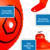 BigMouth Inc. Giant Fire Hydrant Inflatable Sprinkler, Fun Summer Backyard Water Game & Splash Toy for Kids, 6 Feet Tall view 3