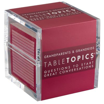 TableTopics Grandparents & Grandkids Conversation Cards to Connect Generations of Your Family, 135 Fun Questions to Explore New Topics with Kids