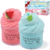 2 Pack Cloud Slime Kit with Red Watermelon and Mint Charms, Scented DIY Slime Supplies for Girls and Boys, Stress Relief Toy for Kids Education, Party Favor, Gift and Birthday view 1