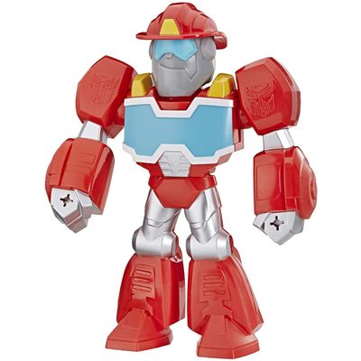Transformers Playskool Heroes Mega Mighties Rescue Bots Academy Optimus Prime Figure 10-inch Figure, Collectible Toys for Kids Ages 3 and Up