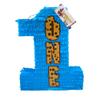 APINATA4U Number One Blue Pinata Party Decorations, Chocolate Chip Cookies Themed Milk and Cookies, First Birthday Party Gift with Supplies & Decorations, Baby Shower Pinata 20 X 16 X 4 Inches view 1