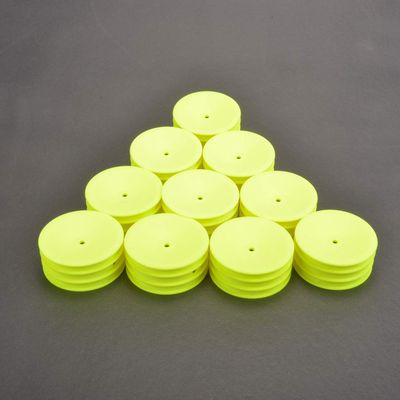 Schumacher Racing U7457 Wheel Front Med 2WD-Neon Yellow v2 - 5pr