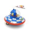 Charmgle Small Spaceship Toy Classic Tin Toy Wind-Up Toy, Spacecraft Playthings Adult Collection Toy Novelty Xmas Gift Bar Home Decor view 3